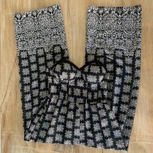 Bustier printed jumpsuit